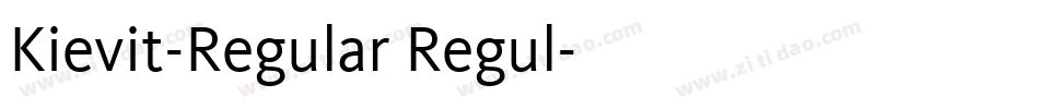 Kievit-Regular Regul字体转换 Kievit-Regular Regul字体转换